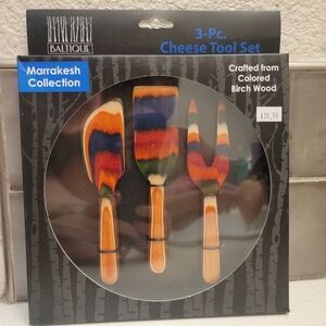 Marrakesh Collection 3-Piece Cheese Tool Set - Multicolor